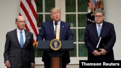 特朗普总统7月23日在白宫宣布联邦政府要获取2020年人口普查中的公民数据。