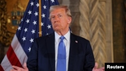 نشست خبری دونالد ترامپ در پالم بیچ ایالت فلوریدا 