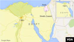 이집트 세이크 주웨이드 지역.