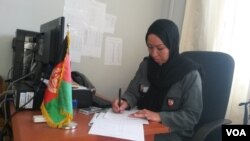 ناهید رضایی، مدیر بخش جندر و حقوق بشر در قوماندانی امنیه بامیان