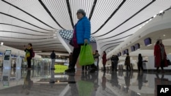 中国北京的一个国际机场。（美联社2019年12月11日）