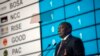 Rais wa Afrika Kusini Cyril Ramaphosa akizungumza wakati wa kutangaza matokeo ya uchaguzi mjini Johannesburg, Juni 2, 2024. Picha ya AP