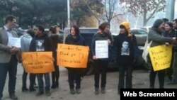 Tbilisidə Xədicə İsmayıla dəstək aksiyası 