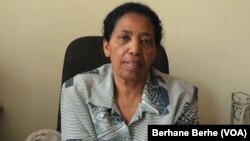 ኣብ ሚኒስትሪ ጥዕና ሓላፊት ኣሃዱ ስነ-መግቢ ሲስተር ኣምለሰት ሓጎስ 