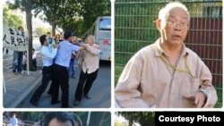 北京教授韩德强打老人，声言打得有理。---网络图片