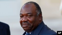 FILE - Gabon's President Ali Bongo.