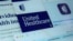 Tampilan halaman situs web United Healthcare di layar komputer di New York pada Kamis, 29 Februari 2024. (Foto: AP)