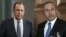 俄罗斯外长拉夫罗夫（左）和土耳其外长恰武什奥卢（右）