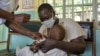 A child gets a malaria vaccination in Yala, Kenya, on Oct. 7, 2021.