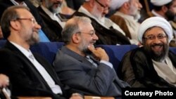 از راست: صادق، محمد جواد و علی لاریجانی