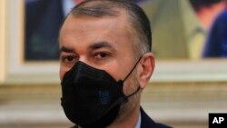 وزیر خارجه ایران در کنفرانس خبری روز جمعه در بیروت. لبنان