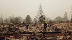 美国西部野火继续肆虐 成为总统竞选焦点