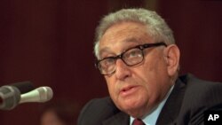 هنری کیسنجر در سال های ۱۹۷۳ تا ۱۹۷۷ وزیر امور خارجه آمریکا بود.