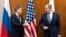 美国国务卿布林肯和俄罗斯外长拉夫罗夫在日内瓦会晤。(2022年1月21日)