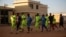 FILE - Former members of the militant group al-Shabab are held inside a prison in Garowe, Puntland state, in northeastern Somalia, Dec. 14, 2016. 