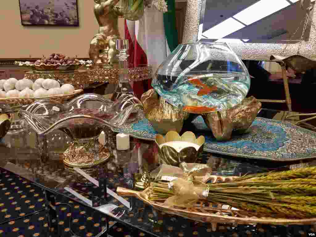 تنگ و ماهی قرمز در جشن نوروزی در کنگره ایالات متحده