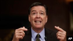 James Comey lors d'une audition au Sénat, Washington, le 3 mai 2017