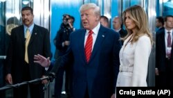 Predsjednik SAD Donald Trump i prva dama Melana Trump u sedištu Ujedinjenih nacija u New Yorku (Foto: AP/Craig Ruttle) 