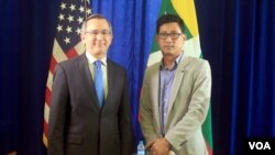 အမေရိကန်သံအမတ်နဲ့ ဗွီအိုအေ သီးသန့်တွေ့ဆုံမေးမြန်းခန်း။