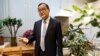 Self-exiled Cambodian opposition party founder Sam Rainsy speaks during an interview with Reuters prior to his departure to Bangkok on Thursday from his Paris base, France, November 6, 2019. 