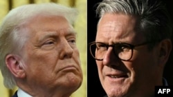Президент США Дональд Трамп и премьер-министр Великобритании Кир Стармер