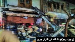 آتش‌سوزی در کوچه مروی تهران