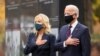 U.S. President-elect Joe Biden, accompanied by his wife Jill, attends a Veterans Day observance in Philadelphia, Pennsylvania, Nov. 11, 2020.