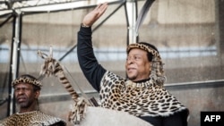 FILE - INkosi yamaZulu, King Goodwill Zwelithini, Oct. 7, 2018.