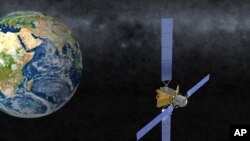 地球与卫星图示 