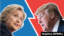 힐러리 클린턴(왼쪽) 미국 민주당 대통령 후보와 도널드 트럼프 공화당 후보.