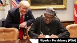 Shugaba Buhari Tare Da Shugaba Trump Yau A Fadar White House