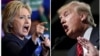 힐러리 클린턴(왼쪽) 미국 민주당 대통령 후보와 도널드 트럼프 공화당 후보.