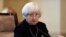 FILE - Federal Reserve Chairwoman Janet Yellen attends Board of Governors meeting at the Federal Reserve in Washington, Sept. 3, 2014.
