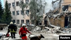 ຜົນ​ກະ​ທົບຫຼັງ​ຈາກ​ການ​ໂຈມ​ຕີ​ດ້ວຍ​ລູກ​ສອນ​ໄຟ​ຂອງ ຣັດ​ເຊຍ ໃນ​ພາກ​ພື້ນ ຄາ​ກີບ.