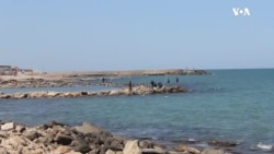 Bakı sakinləri karantin zamanı dəniz qırağına toplaşıb