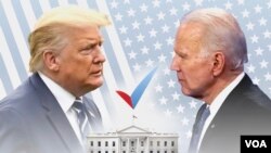 Rais Donald Trump na aliyekuwa makam wa rais Joe Biden
