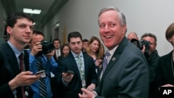 Le député républicain, Mark Meadows, président du Freedom Caucus, Capitol Hill, Washington, le 23 mars 2017. (AP Photo/Alex Brandon)