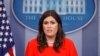 Juru bicara Gedung Putih, Sarah Huckabee Sanders (Foto: dok).