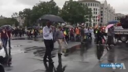 ቁጥሩ እጅግ የበዛ ኢትዮጵያውያን ሰላማዊ ሰልፈኛ በዋሽንግተን የተቃውሞ ድምጹን ሲያሰማ ዋለ