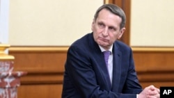 俄罗斯对外情报局局长谢尔盖·纳雷什金（Sergei Naryshkin）(资料照片）
