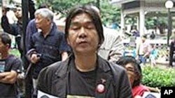 香港立法会民主派议员梁国雄（资料照片）